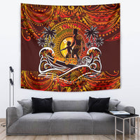 Father's Day Tonga Tapestry Special Dad Polynesia Paradise DT02 Orange - Polynesian Pride