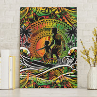 Father's Day Vanuatu Canvas Wall Art Special Dad Polynesia Paradise DT02 Without Frame Art - Polynesian Pride