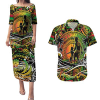 Father's Day Vanuatu Couples Matching Puletasi and Hawaiian Shirt Special Dad Polynesia Paradise DT02 Art - Polynesian Pride