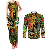 Father's Day Vanuatu Couples Matching Tank Maxi Dress and Long Sleeve Button Shirt Special Dad Polynesia Paradise DT02 Art - Polynesian Pride