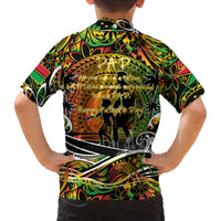 Father's Day Vanuatu Family Matching Off Shoulder Short Dress and Hawaiian Shirt Special Dad Polynesia Paradise DT02 - Polynesian Pride