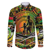 Father's Day Vanuatu Family Matching Puletasi and Hawaiian Shirt Special Dad Polynesia Paradise DT02 Dad's Shirt - Long Sleeve Art - Polynesian Pride