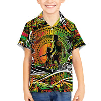 Father's Day Vanuatu Family Matching Puletasi and Hawaiian Shirt Special Dad Polynesia Paradise DT02 Son's Shirt Art - Polynesian Pride