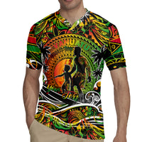 Father's Day Vanuatu Rugby Jersey Special Dad Polynesia Paradise DT02 - Polynesian Pride