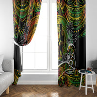 Father's Day Vanuatu Window Curtain Special Dad Polynesia Paradise DT02 - Polynesian Pride