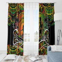 Father's Day Vanuatu Window Curtain Special Dad Polynesia Paradise DT02 - Polynesian Pride