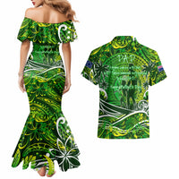 Father's Day Cook Islands Couples Matching Mermaid Dress and Hawaiian Shirt Special Dad Polynesia Paradise DT02 - Polynesian Pride