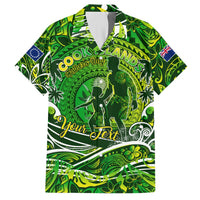 Father's Day Cook Islands Hawaiian Shirt Special Dad Polynesia Paradise DT02 Green - Polynesian Pride