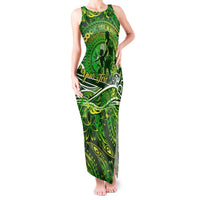 Father's Day Cook Islands Tank Maxi Dress Special Dad Polynesia Paradise DT02 Women Green - Polynesian Pride