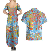 Father's Day Fiji Couples Matching Summer Maxi Dress and Hawaiian Shirt Special Dad Polynesia Paradise DT02 - Polynesian Pride