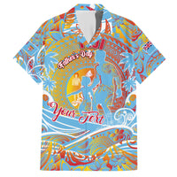 Father's Day Fiji Hawaiian Shirt Special Dad Polynesia Paradise DT02 Red - Polynesian Pride