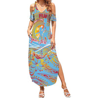 Father's Day Fiji Summer Maxi Dress Special Dad Polynesia Paradise DT02 Women Red - Polynesian Pride