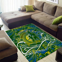 Father's Day Solomon Islands Area Rug Special Dad Polynesia Paradise