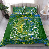 Father's Day Solomon Islands Bedding Set Special Dad Polynesia Paradise