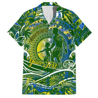 Father's Day Solomon Islands Hawaiian Shirt Special Dad Polynesia Paradise DT02 Green - Polynesian Pride