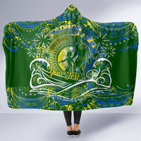 Father's Day Solomon Islands Hooded Blanket Special Dad Polynesia Paradise