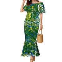 Father's Day Solomon Islands Mermaid Dress Special Dad Polynesia Paradise DT02 Women Green - Polynesian Pride