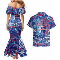 Father's Day Guam Couples Matching Mermaid Dress and Hawaiian Shirt Special Dad Polynesia Paradise DT02 - Polynesian Pride