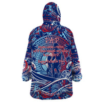 Father's Day Guam Wearable Blanket Hoodie Special Dad Polynesia Paradise