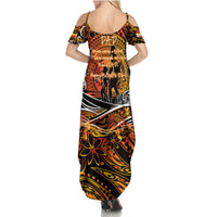 Father's Day Marquesas Islands Summer Maxi Dress Special Dad Polynesia Paradise DT02 - Polynesian Pride