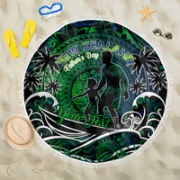 Father's Day New Zealand Beach Blanket Special Dad Polynesia Paradise DT02 One Size 150cm Green - Polynesian Pride
