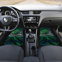 Father's Day New Zealand Car Mats Special Dad Polynesia Paradise DT02 Set 2pcs - Front Green - Polynesian Pride