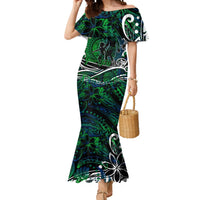 Father's Day New Zealand Mermaid Dress Special Dad Polynesia Paradise DT02 Women Green - Polynesian Pride