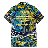 Father's Day Tokelau Family Matching Mermaid Dress and Hawaiian Shirt Special Dad Polynesia Paradise