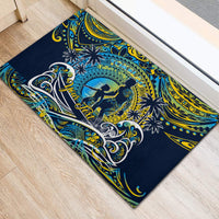 Father's Day Tokelau Rubber Doormat Special Dad Polynesia Paradise DT02 - Polynesian Pride