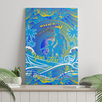 Father's Day Tuvalu Canvas Wall Art Special Dad Polynesia Paradise