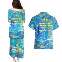 Father's Day Tuvalu Couples Matching Puletasi and Hawaiian Shirt Special Dad Polynesia Paradise DT02 - Polynesian Pride
