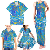 Father's Day Tuvalu Family Matching Tank Maxi Dress and Hawaiian Shirt Special Dad Polynesia Paradise DT02 - Polynesian Pride