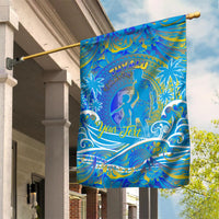 Father's Day Tuvalu Garden Flag Special Dad Polynesia Paradise DT02 House Flag Blue - Polynesian Pride