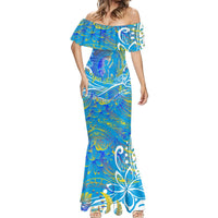 Father's Day Tuvalu Mermaid Dress Special Dad Polynesia Paradise DT02 - Polynesian Pride