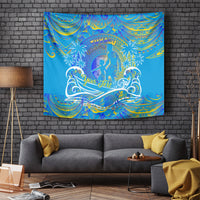 Father's Day Tuvalu Tapestry Special Dad Polynesia Paradise DT02 - Polynesian Pride