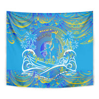 Father's Day Tuvalu Tapestry Special Dad Polynesia Paradise DT02 - Polynesian Pride