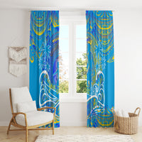 Father's Day Tuvalu Window Curtain Special Dad Polynesia Paradise DT02 - Polynesian Pride