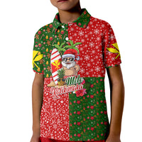 Hawaii Christmas Kid Polo Shirt Mele Kalikimaka Kanaka Maoli DT02 Kid Art - Polynesian Pride
