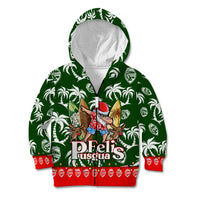 Guam Christmas Kid Hoodie Felis Pusgua Tropical Xmas Patterns DT02 - Polynesian Pride