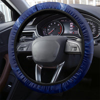 New Zealand Steering Wheel Cover Aotearoa Map Silver Fern DT02 - Polynesian Pride