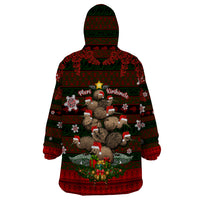 Meri Kirihimete New Zealand Wearable Blanket Hoodie Christmas Kiwi Maori DT02 - Polynesian Pride