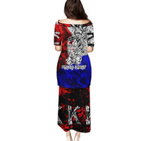 Philippines Bonifacio Day Family Matching Puletasi Dress and Hawaiian Shirt DT02 - Polynesian Pride