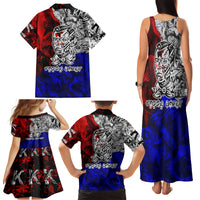 Philippines Bonifacio Day Family Matching Tank Maxi Dress and Hawaiian Shirt DT02 - Polynesian Pride