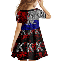 Philippines Bonifacio Day Kid Short Sleeve Dress DT02 - Polynesian Pride