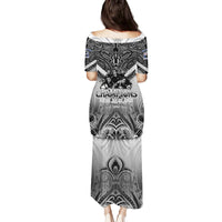 New Zealand Family Matching Puletasi Dress and Hawaiian Shirt Rugby Aotearoa Champions DT02 - Polynesian Pride