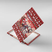 Dog Sled Christmas Canvas Wall Art Husky Sleigh Ride Design - Polynesian Pride