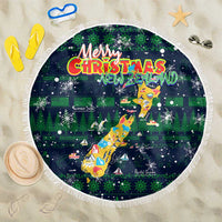 Merry Christmas New Zealand Beach Blanket Xmas Travel Map - Polynesian Pride