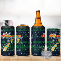 Merry Christmas New Zealand 4 in 1 Can Cooler Tumbler Xmas Travel Map - Polynesian Pride