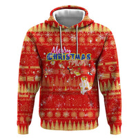 Merry Christmas Hawaii Hoodie Xmas Travel Map - Polynesian Pride