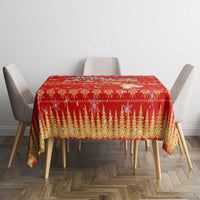 Merry Christmas Hawaii Tablecloth Xmas Travel Map - Polynesian Pride